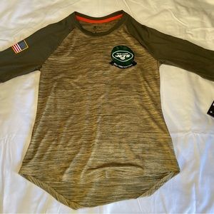 Nike Ladies Camo 3/4 Dri fit - NFL New York Jets Shirt